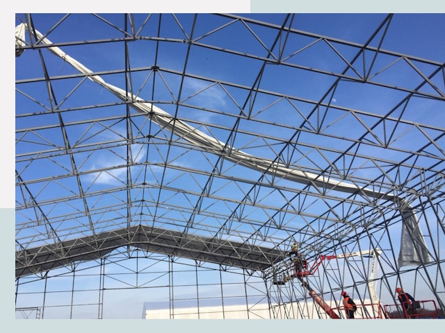 Шатровые ангары от 643 руб. в Лабинске и Краснодарском крае