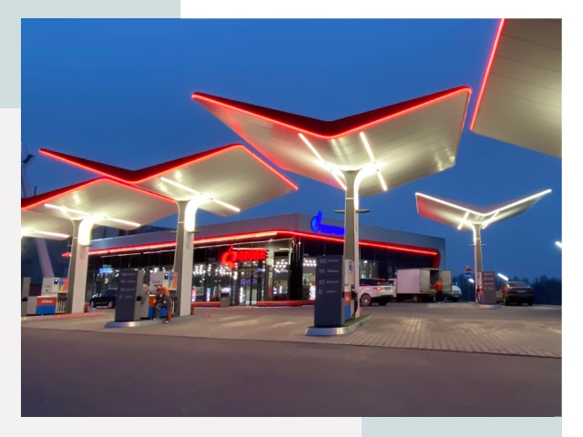 Навесы для АЗС в Лабинске