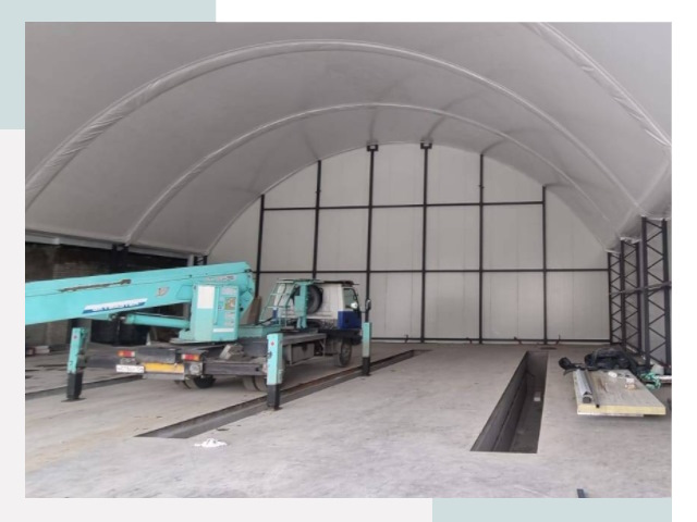 Внутреннее оснащение ангаров в Лабинске