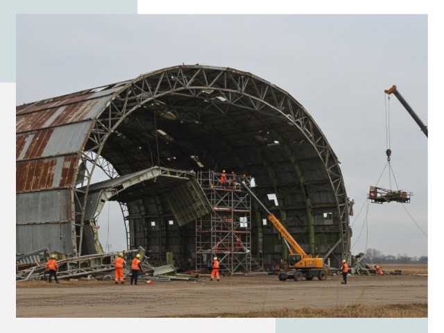 Демонтаж ангаров в Лабинске