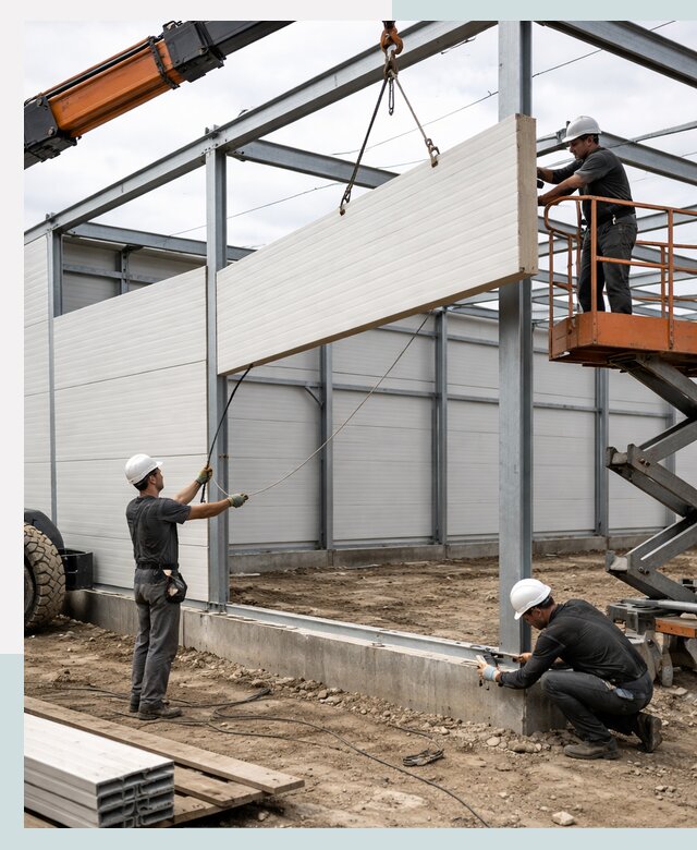 Строительство складов из сэндвич панелей в Лабинске под ключ