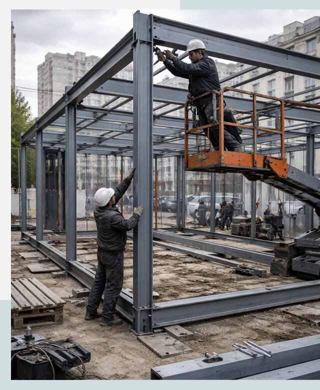 Строительство и монтаж торговых павильонов под ключ в Лабинске