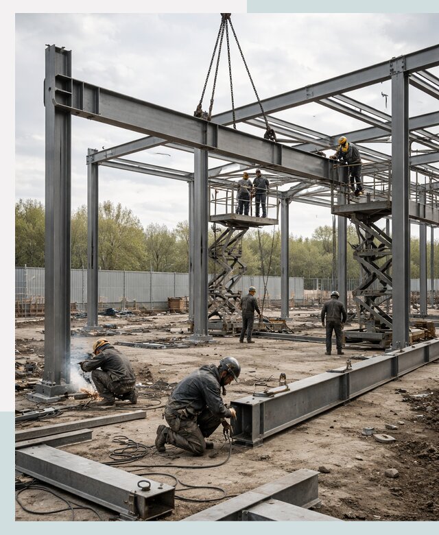 Строительство выставочных павильонов из металлоконструкций в Лабинске